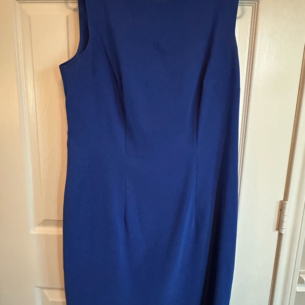 Alyx Blue Asymmetrical Sheath Dress Cocktail